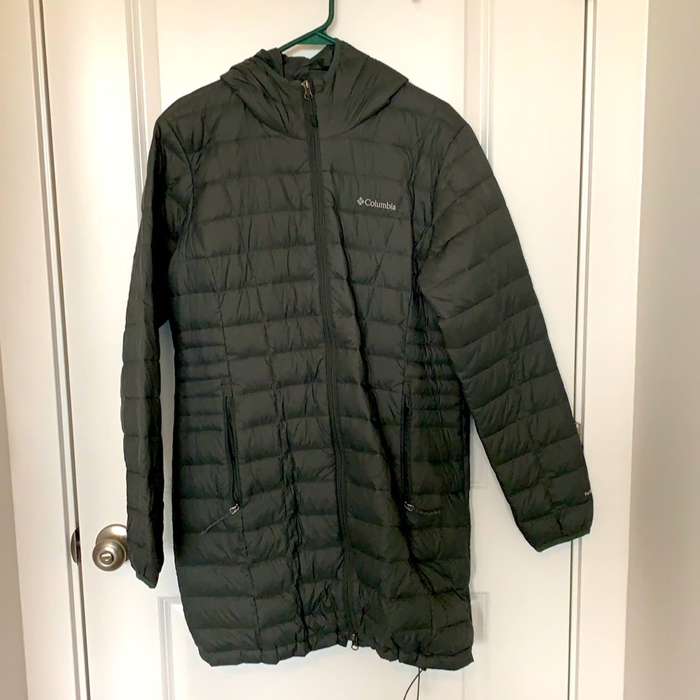 Columbia Long Down Hooded Jacket